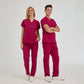 Vişne Dr. Greys  Scrubs Takım Terikoton Kumaş