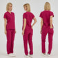 Vişne Dr. Greys  Scrubs Takım Terikoton Kumaş