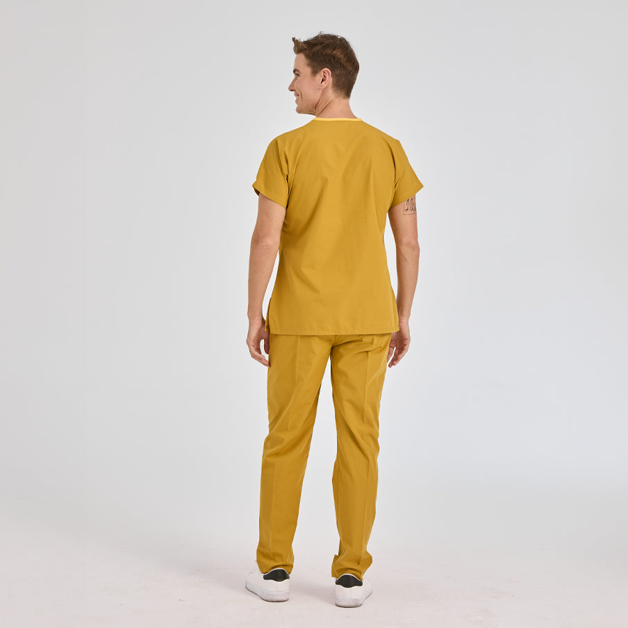 Hardal Dr. Greys  Scrubs Takım Terikoton Kumaş