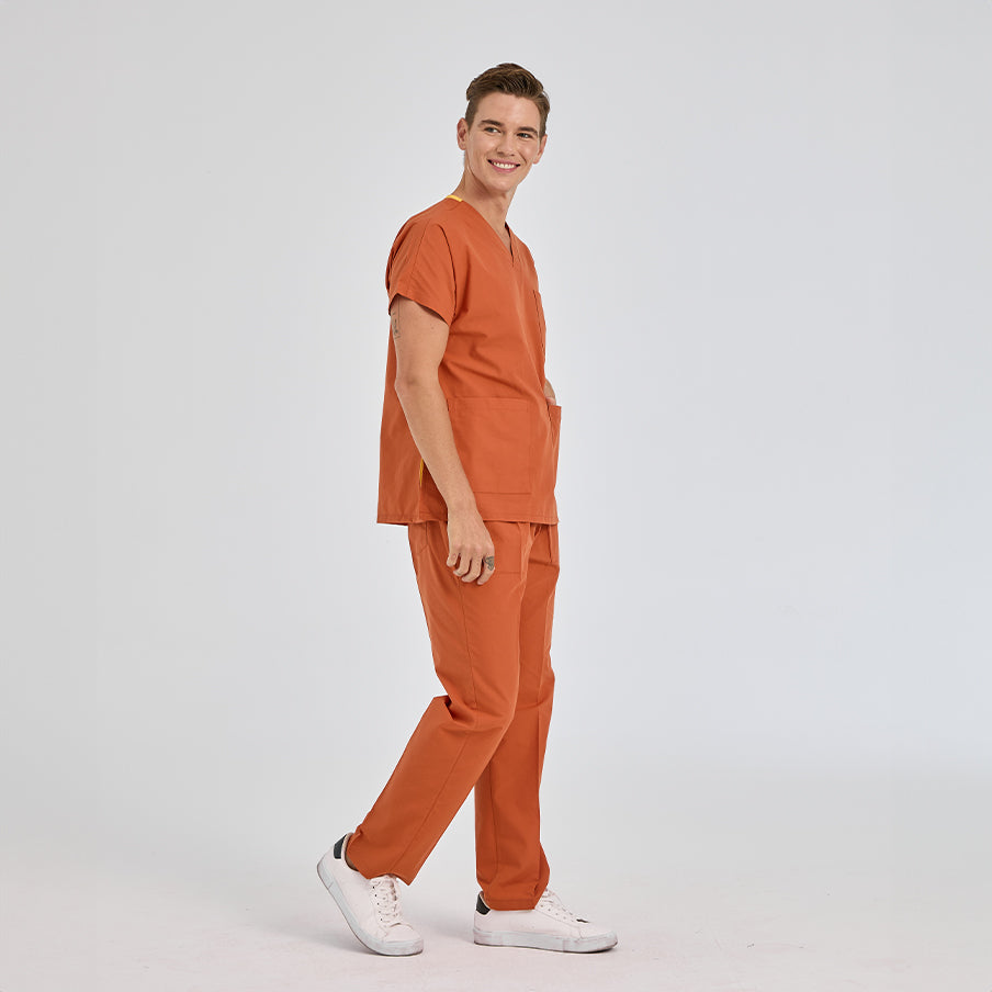 Kiremit Dr. Greys  Scrubs Takım Terikoton Kumaş