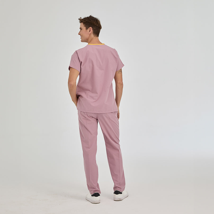 Gül Kurusu Dr. Greys  Scrubs Takım Terikoton Kumaş