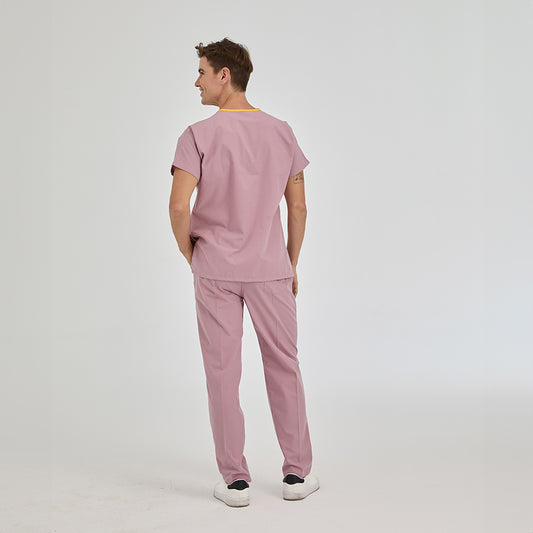 Gül Kurusu Dr. Greys  Scrubs Takım Terikoton Kumaş