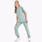 Mint Yeşili Jogger  Scrubs Takım Lüks Likralı Kumaş