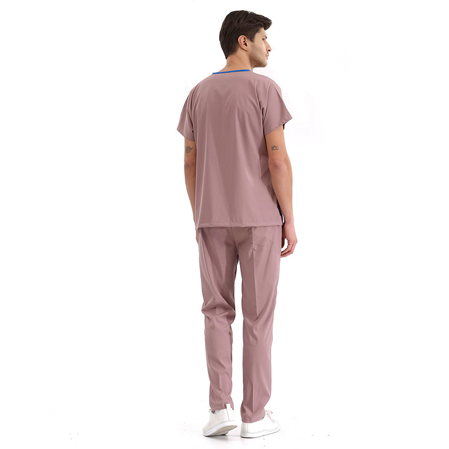 Gül Kurusu Dr. Greys  Scrubs Takım Lüks Likralı Kumaş