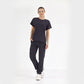 Lacivert Basic  Scrubs Takım Lüks Likralı Kumaş