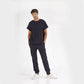 Lacivert Basic  Scrubs Takım Lüks Likralı Kumaş