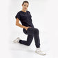 Lacivert Basic  Scrubs Takım Lüks Likralı Kumaş
