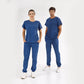 Petrol Mavisi Basic  Scrubs Takım Lüks Likralı Kumaş