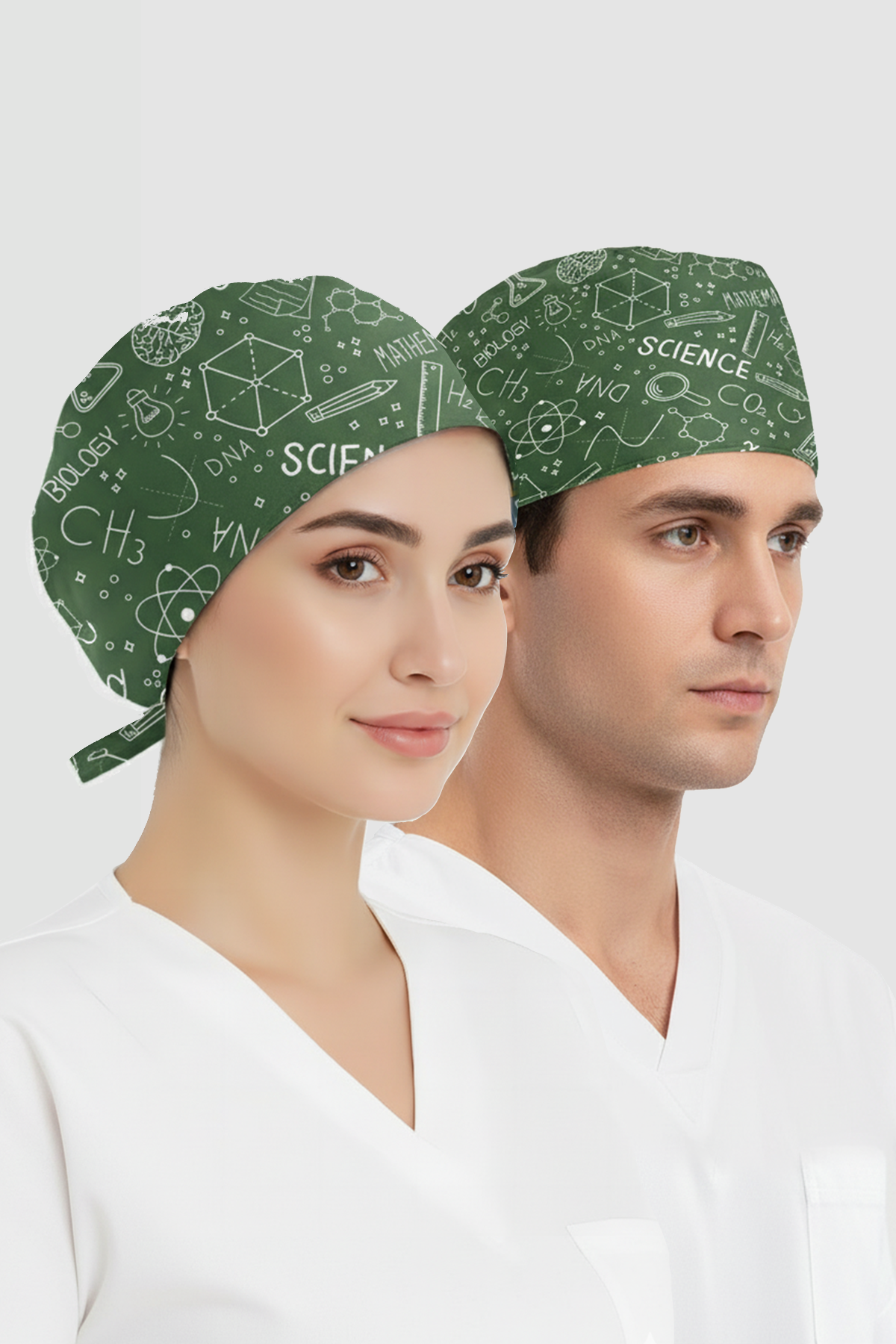 Bilim Dersleri Desenli Bone (Cotton Likra Kumaş)