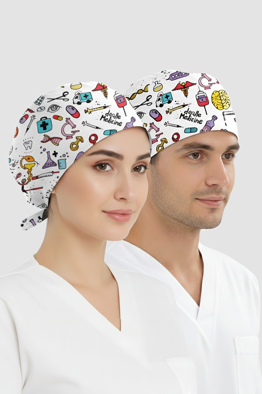 Bilimsel Desenli Bone (Cotton Likra Kumaş)