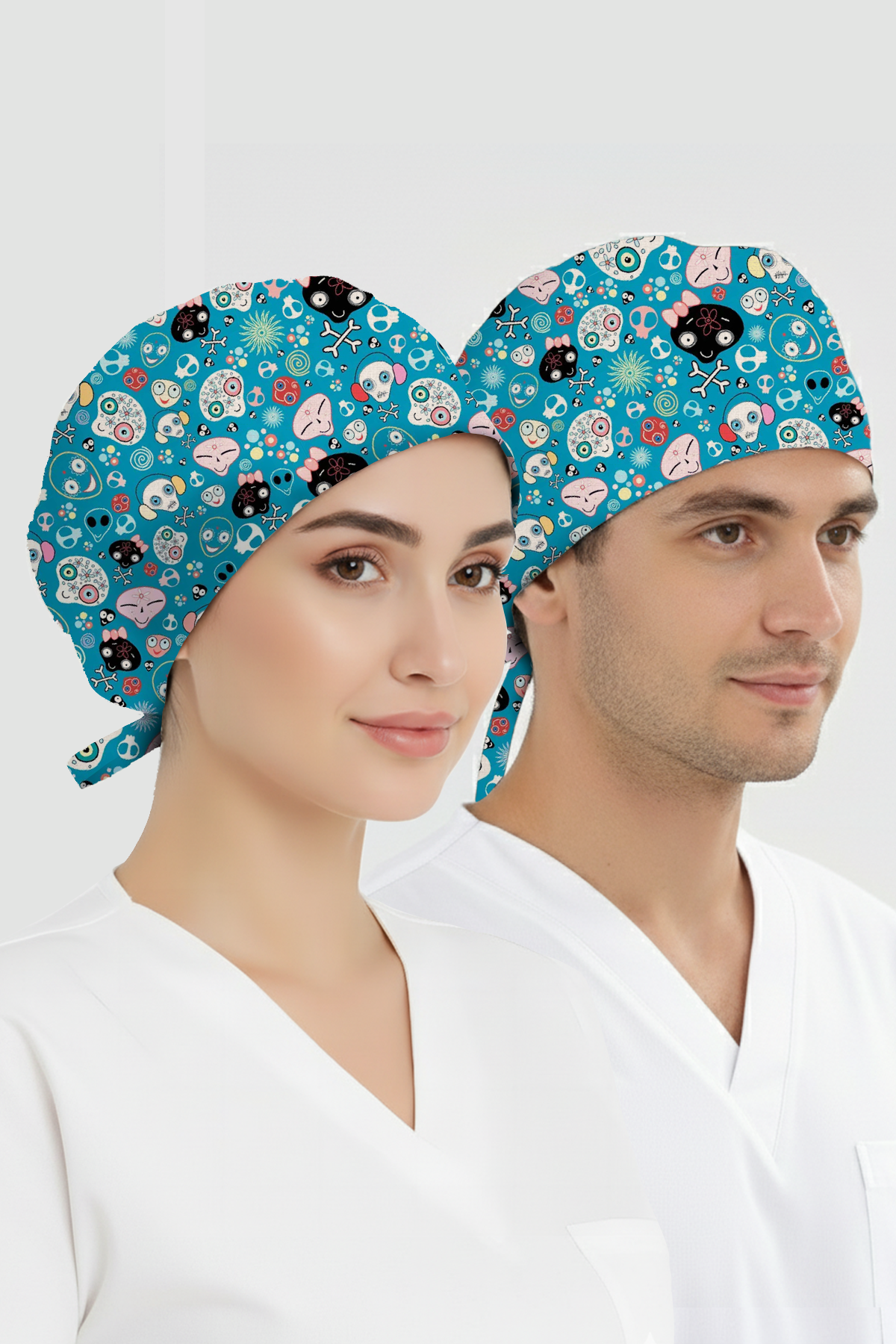 Karnaval Desenli Bone (Cotton Likra Kumaş)