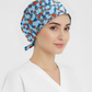 Molekül Ağı Desenli Bone (Cotton Likra Kumaş)