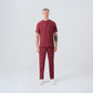Bordo Cool  Scrubs Takım Best Likralı Kumaş