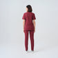 Bordo Cool  Scrubs Takım Best Likralı Kumaş