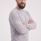 Gri Melanj Yuvarlak Yaka İş Sweatshirt 2 İplik