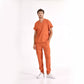 Kiremit Jogger  Scrubs Takım Lüks Likralı Kumaş