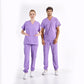Lila Jogger  Scrubs Takım Lüks Likralı Kumaş