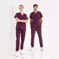 Mürdüm Jogger  Scrubs Takım Lüks Likralı Kumaş