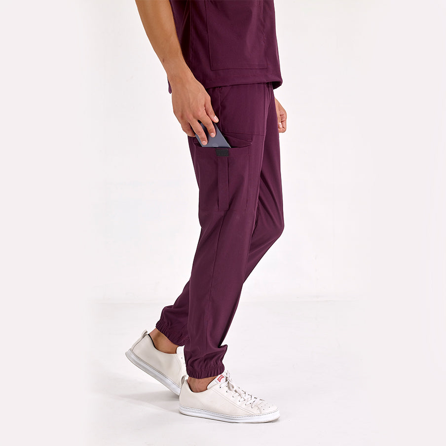 Mürdüm Jogger  Scrubs Takım Lüks Likralı Kumaş