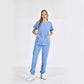Açık Mavi Jogger  Scrubs Takım Lüks Likralı Kumaş