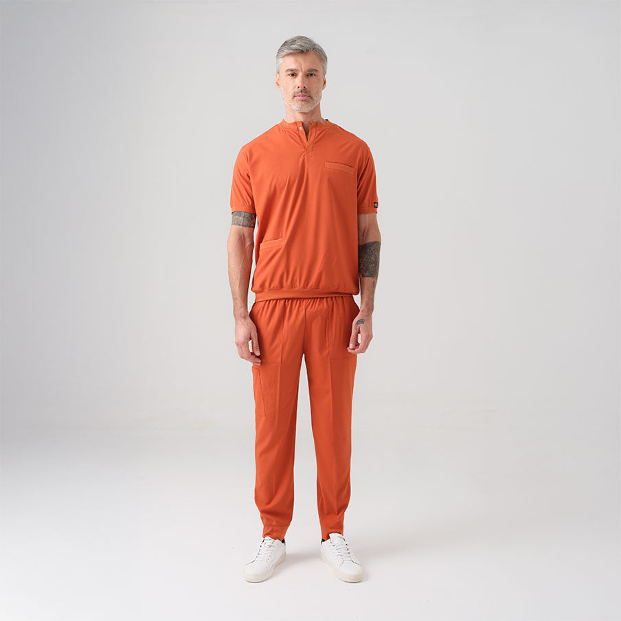 Kiremit Star  Scrubs Takım Best Likralı Kumaş