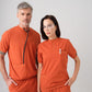 Kiremit Star  Scrubs Takım Best Likralı Kumaş