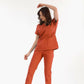 Kiremit Dr. Greys  Scrubs Takım Lüks Likralı Kumaş
