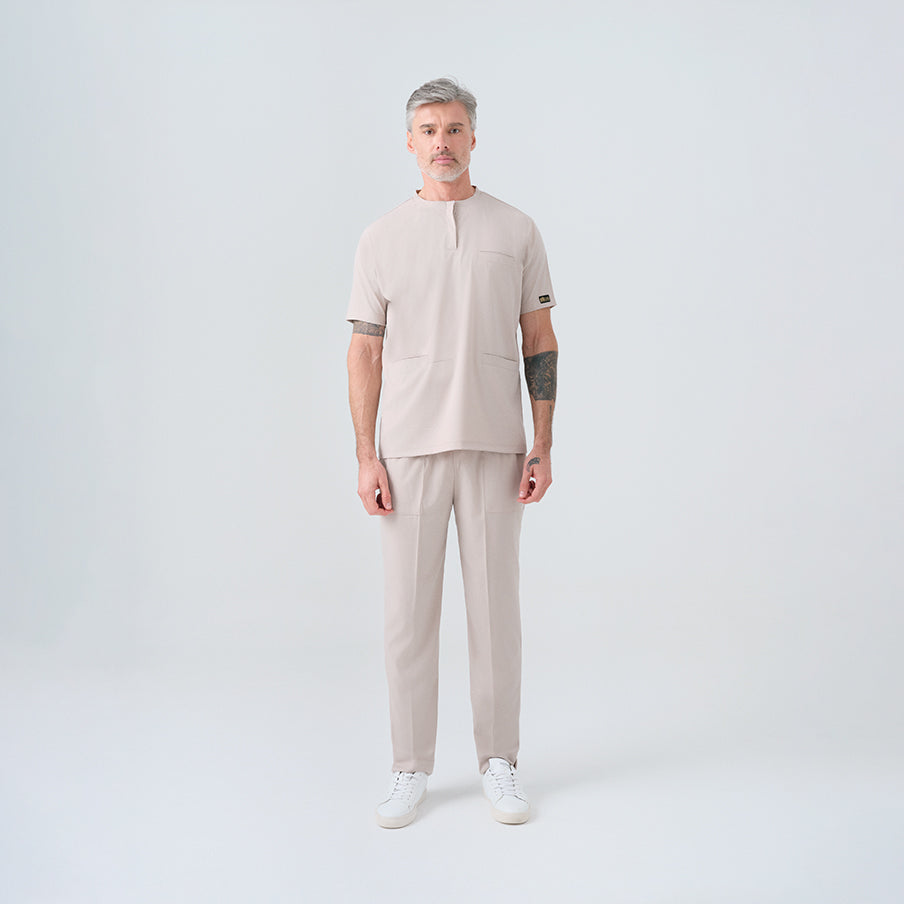 Krem Cool  Scrubs Takım Best Likralı Kumaş