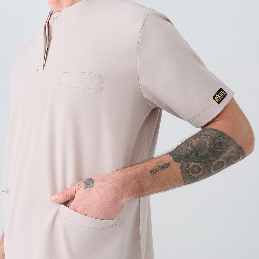 Krem Cool  Scrubs Takım Best Likralı Kumaş
