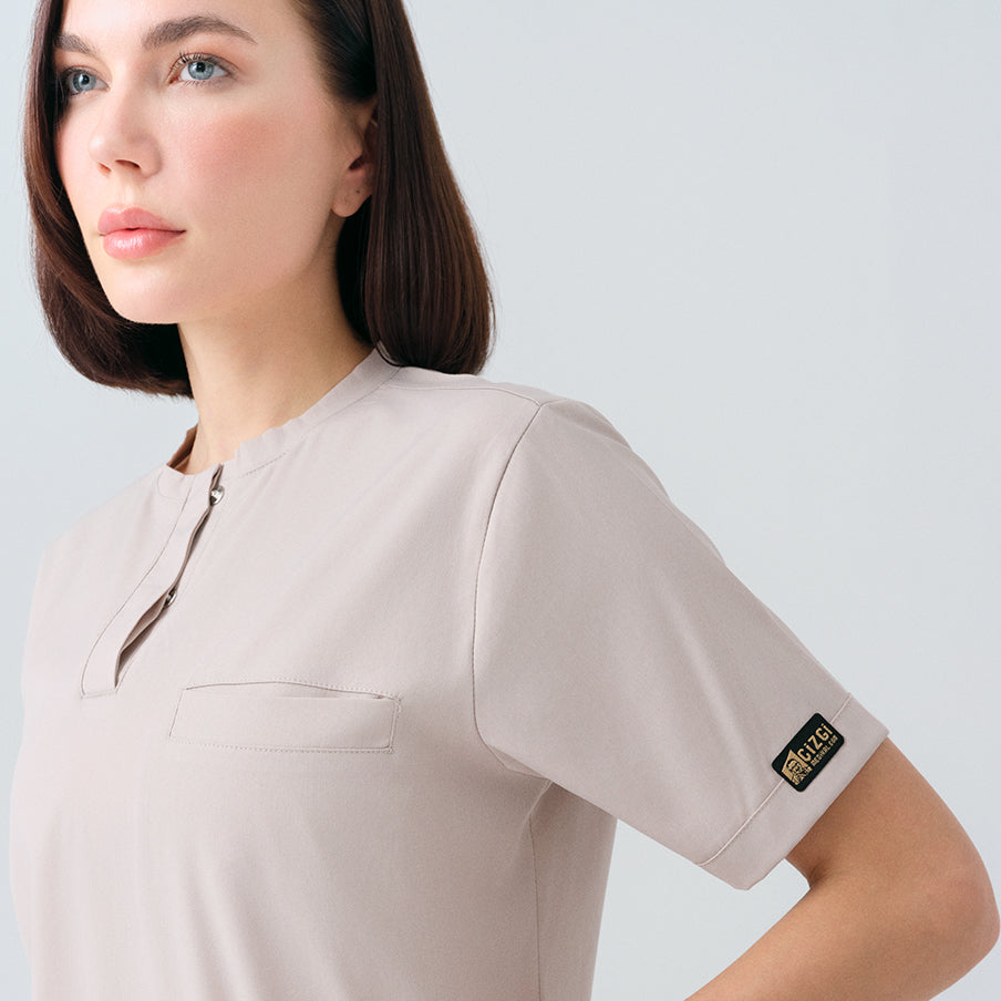 Krem Cool  Scrubs Takım Best Likralı Kumaş