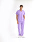 Lila Dr. Greys  Scrubs Takım Lüks Likralı Kumaş
