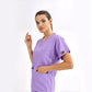 Lila Dr. Greys  Scrubs Takım Lüks Likralı Kumaş