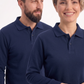 Lacivert Polo Yaka İş Sweatshirt 2 İplik