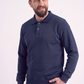 Lacivert Polo Yaka İş Sweatshirt 2 İplik