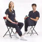 Lacivert Jogger  Scrubs Takım Lüks Likralı Kumaş