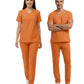 Orange Ochre Dr. Greys  Scrubs Takım Lüks Likralı Kumaş