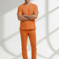 Orange Ochre Dr. Greys  Scrubs Takım Lüks Likralı Kumaş
