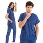 Petrol Mavisi Dr. Greys  Scrubs Takım Lüks Likralı Kumaş