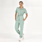 Mint Yeşili Retro Kadın  Scrubs Takım Lüks Likralı Kumaş