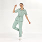 Mint Yeşili Retro Kadın  Scrubs Takım Lüks Likralı Kumaş