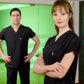 Siyah Dr. Greys  Scrubs Takım Terikoton Kumaş