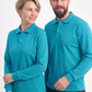 Turkuaz Polo Yaka İş Sweatshirt 2 İplik