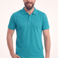 Turkuaz Polo Yaka Kısa Kol İş Tişörtü Penye Lacoste Kumaş