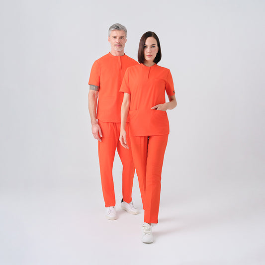 Turunç Cool  Scrubs Takım Best Likralı Kumaş