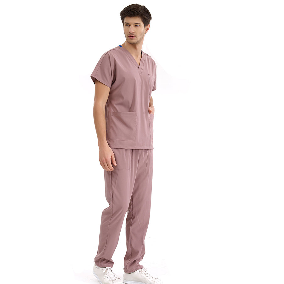 Gül Kurusu Dr. Greys  Scrubs Takım Lüks Likralı Kumaş