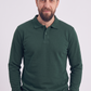 Avcı Yeşili Polo Yaka İş Sweatshirt 3 İplik Şardonlu