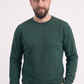 Avcı Yeşili Yuvarlak Yaka İş Sweatshirt 2 İplik
